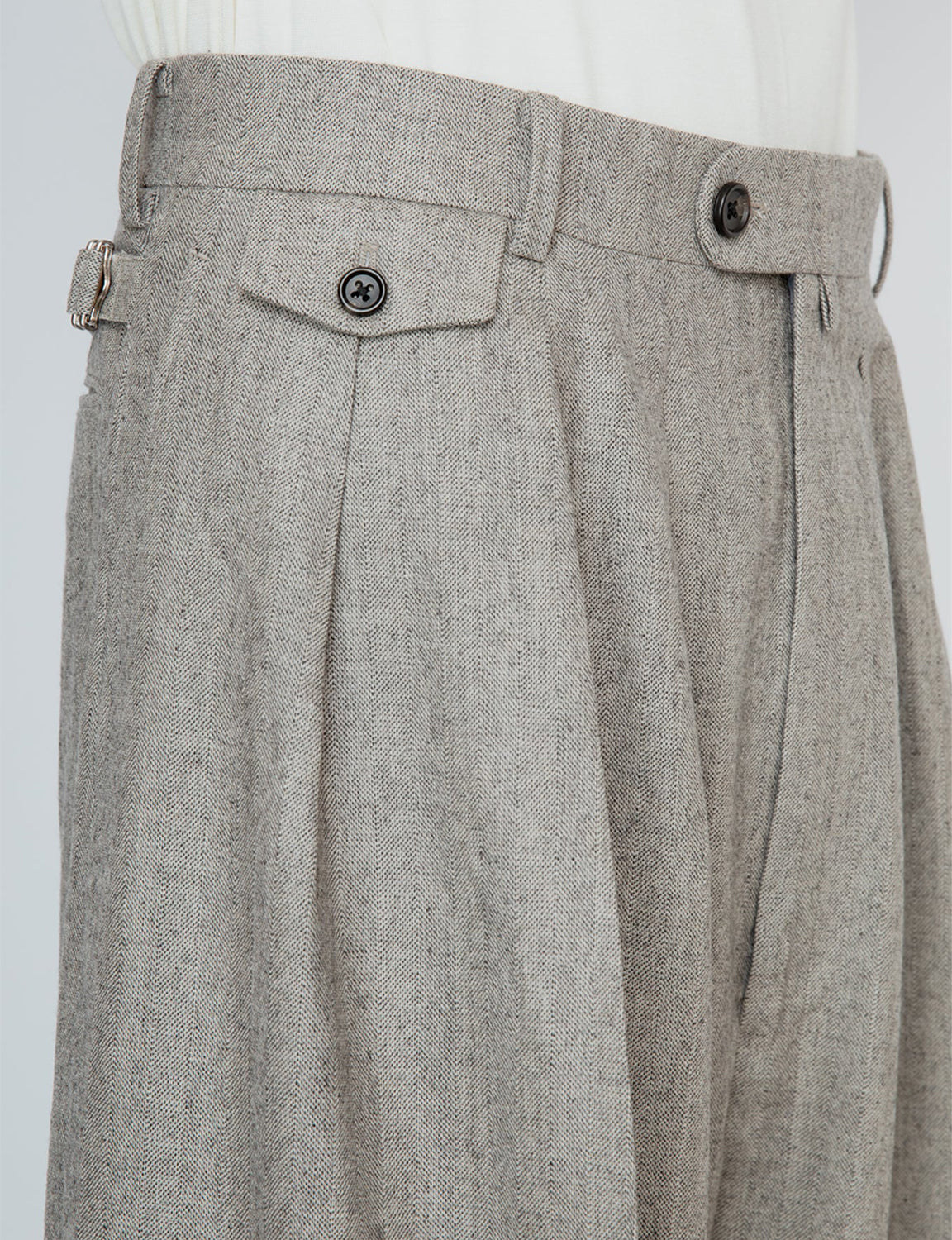 HAKAMA TROUSERS / HERRINGBONE