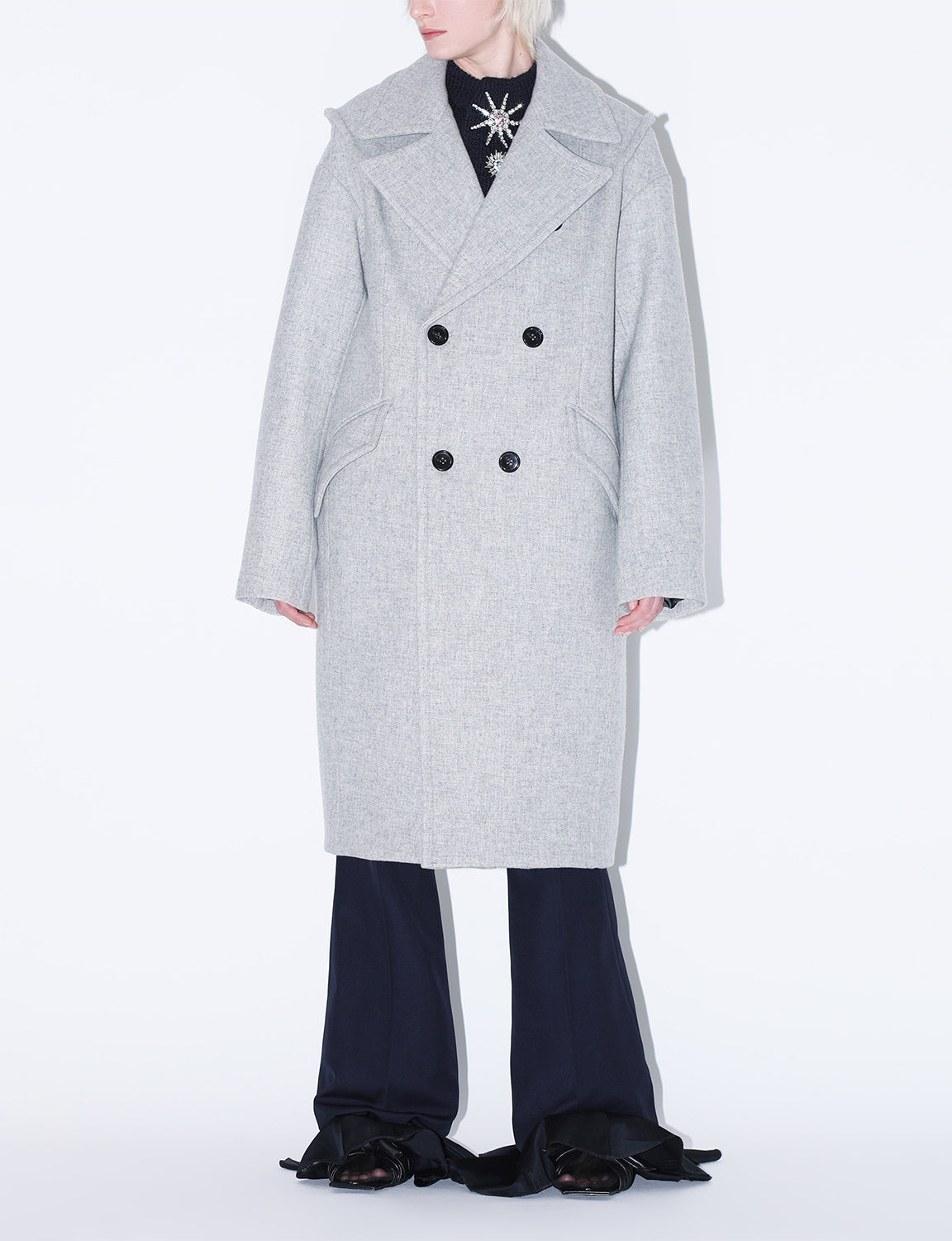 DOUBLE MELTON COAT