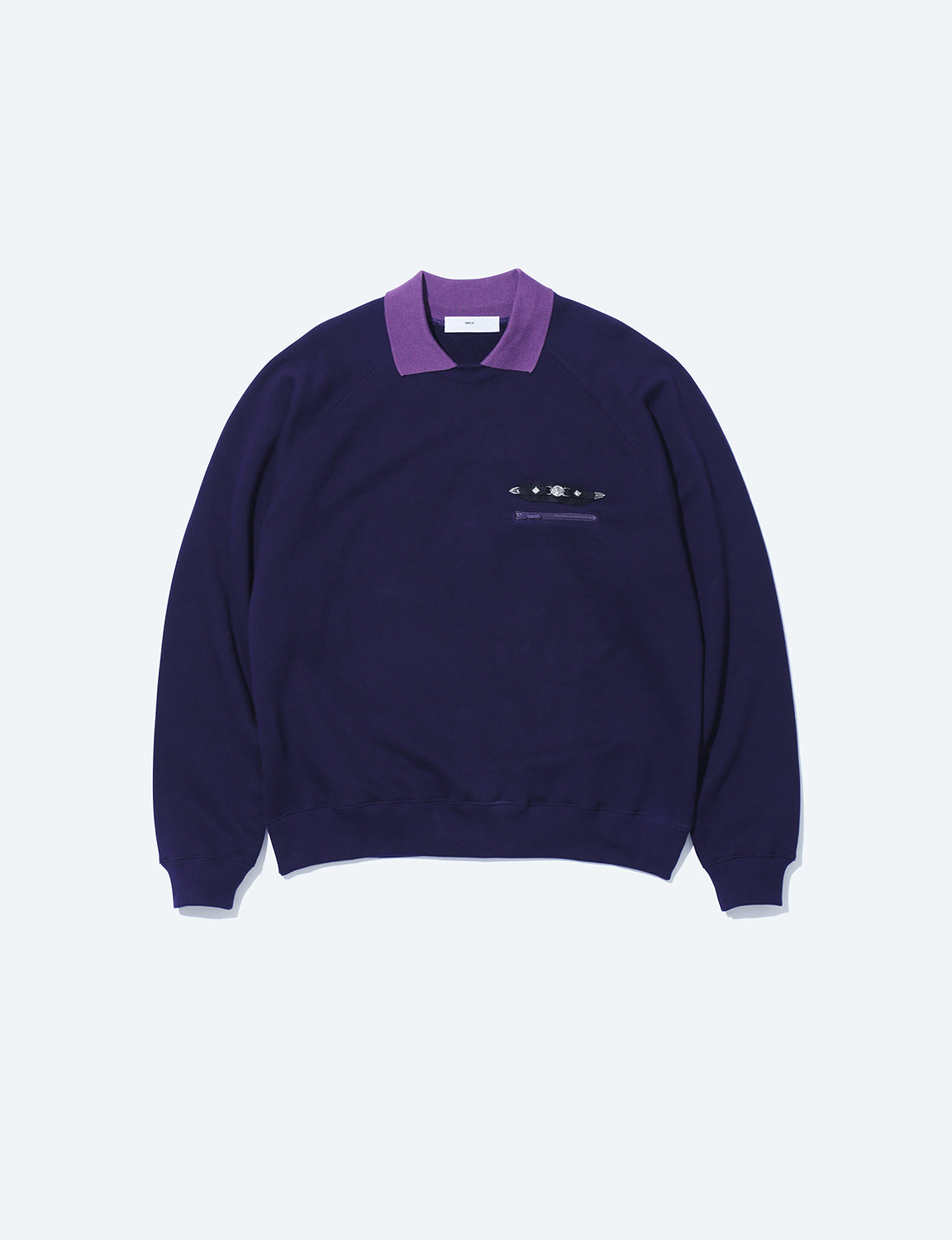 POLO COLLAR SWEATSHIRT