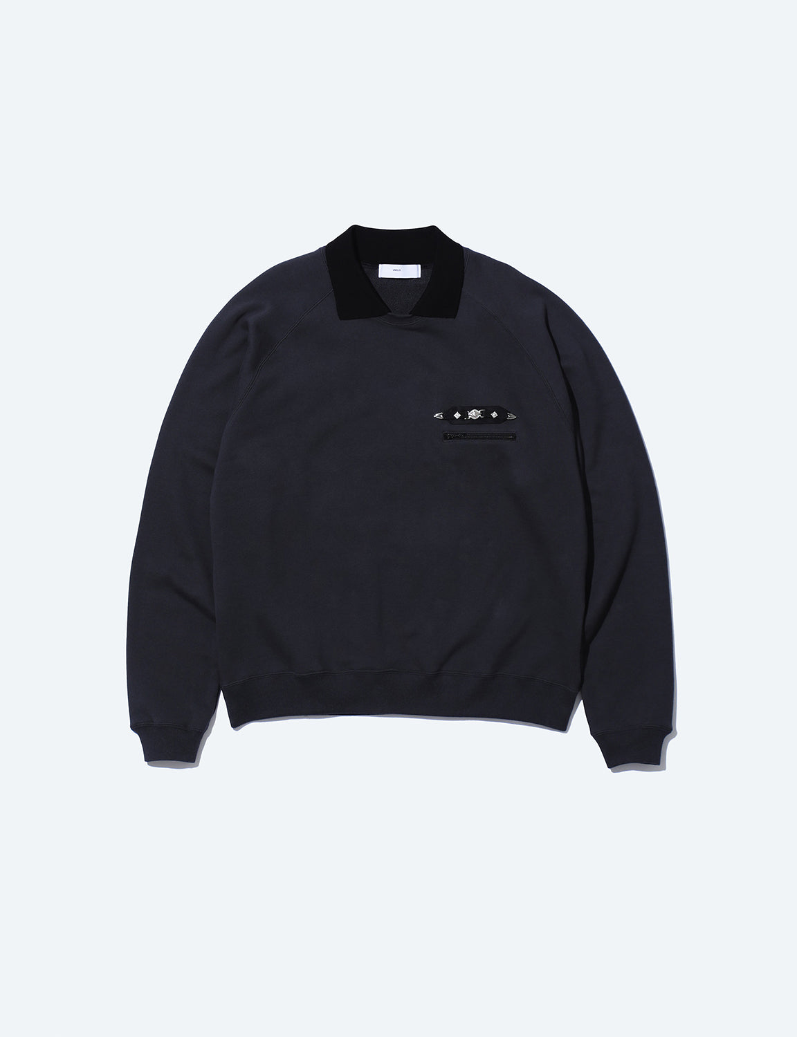 POLO COLLAR SWEATSHIRT
