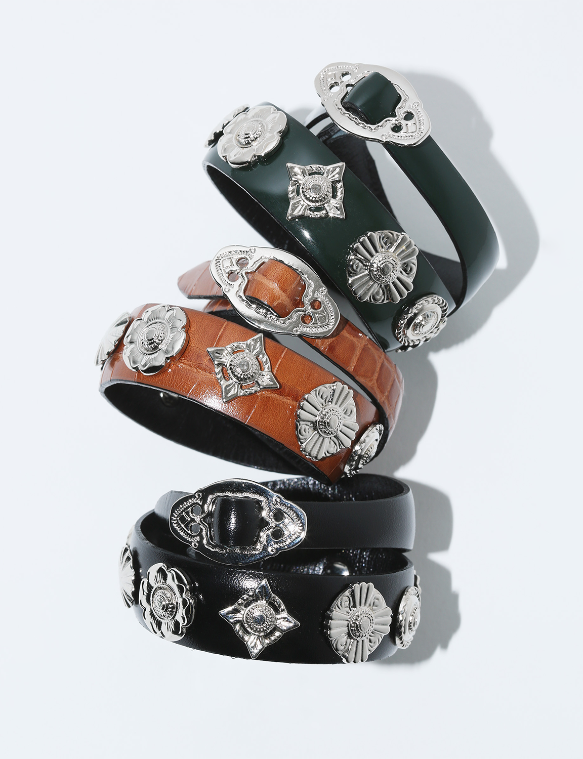 DOUBLE LEATHER BANGLE