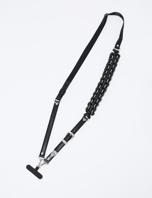 LEATHER BRAID PHONE STRAP