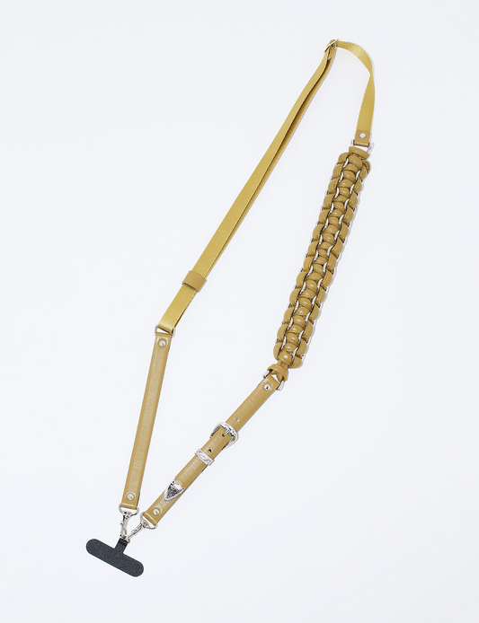 LEATHER BRAID PHONE STRAP