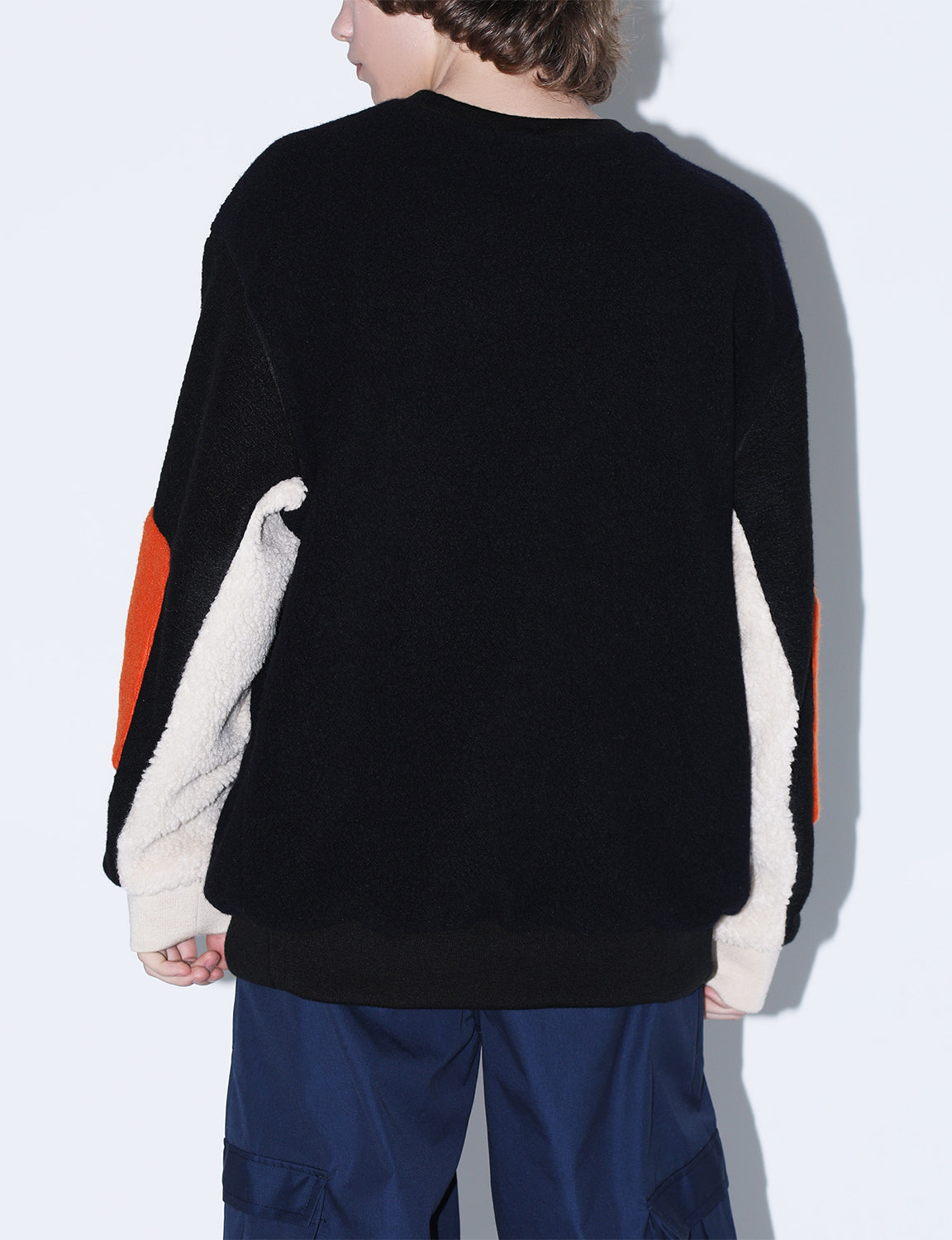 WOOL PILE BOA PULLOVER