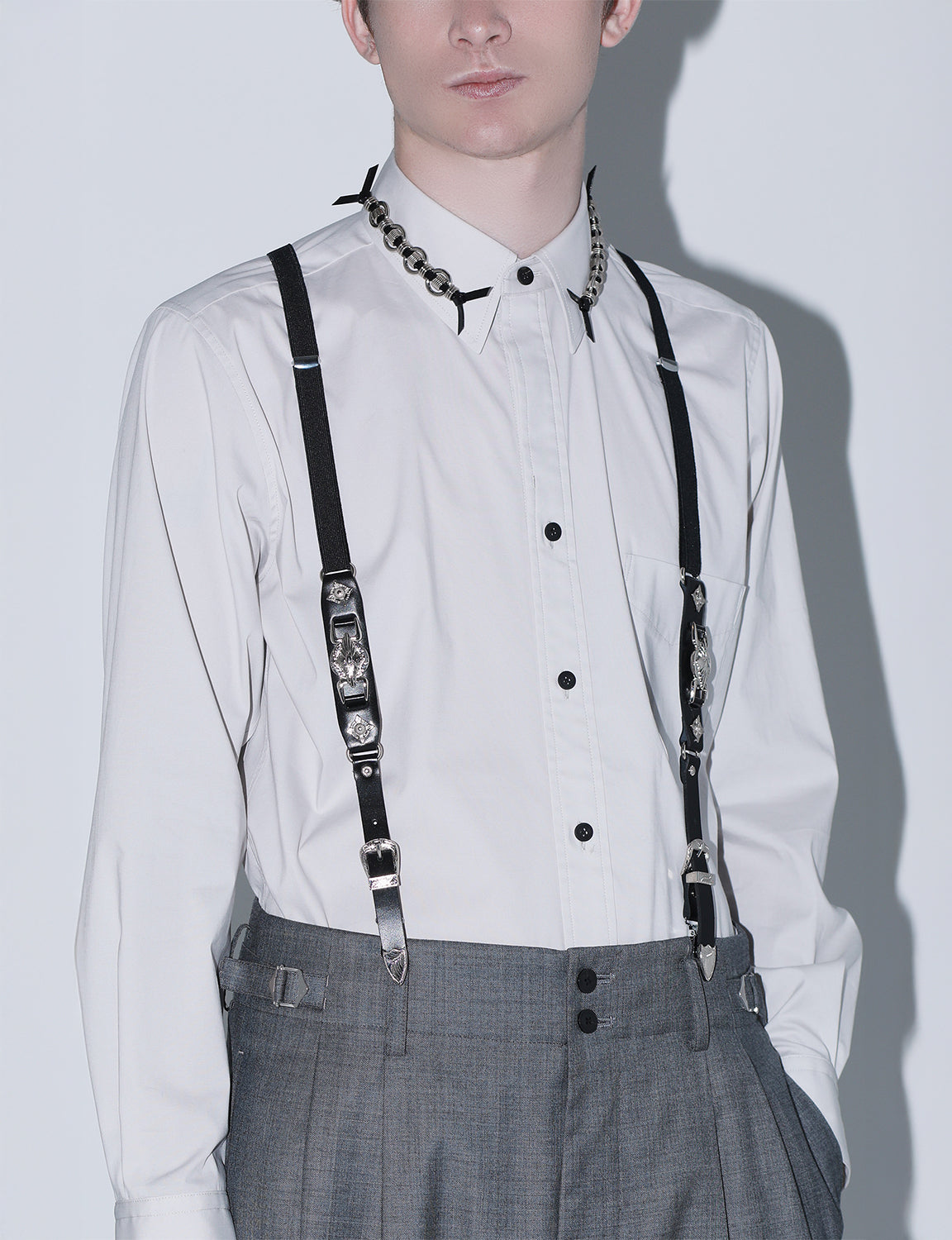 TOGA TOO - METAL LEATHER SUSPENDERS – The Contemporary Fix Kyoto