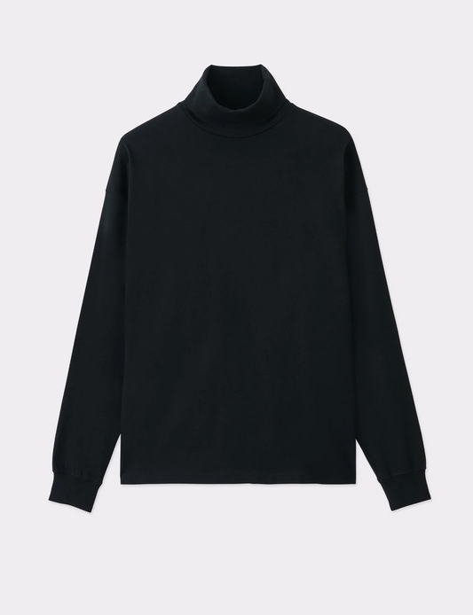 ORGANIC & RECYCLED COTTON TURTLE NECK TEE