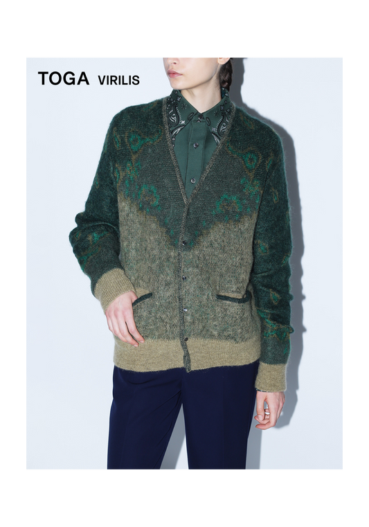 【新作入荷】MOHAIR JACQUARD KNIT CARDIGAN FRI.14.OCT