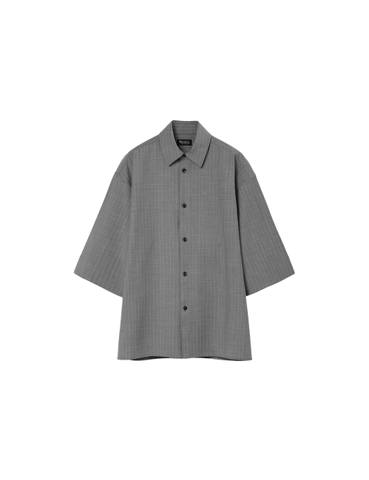 EDWARD / Big Sleeve Shirt / gray stripe