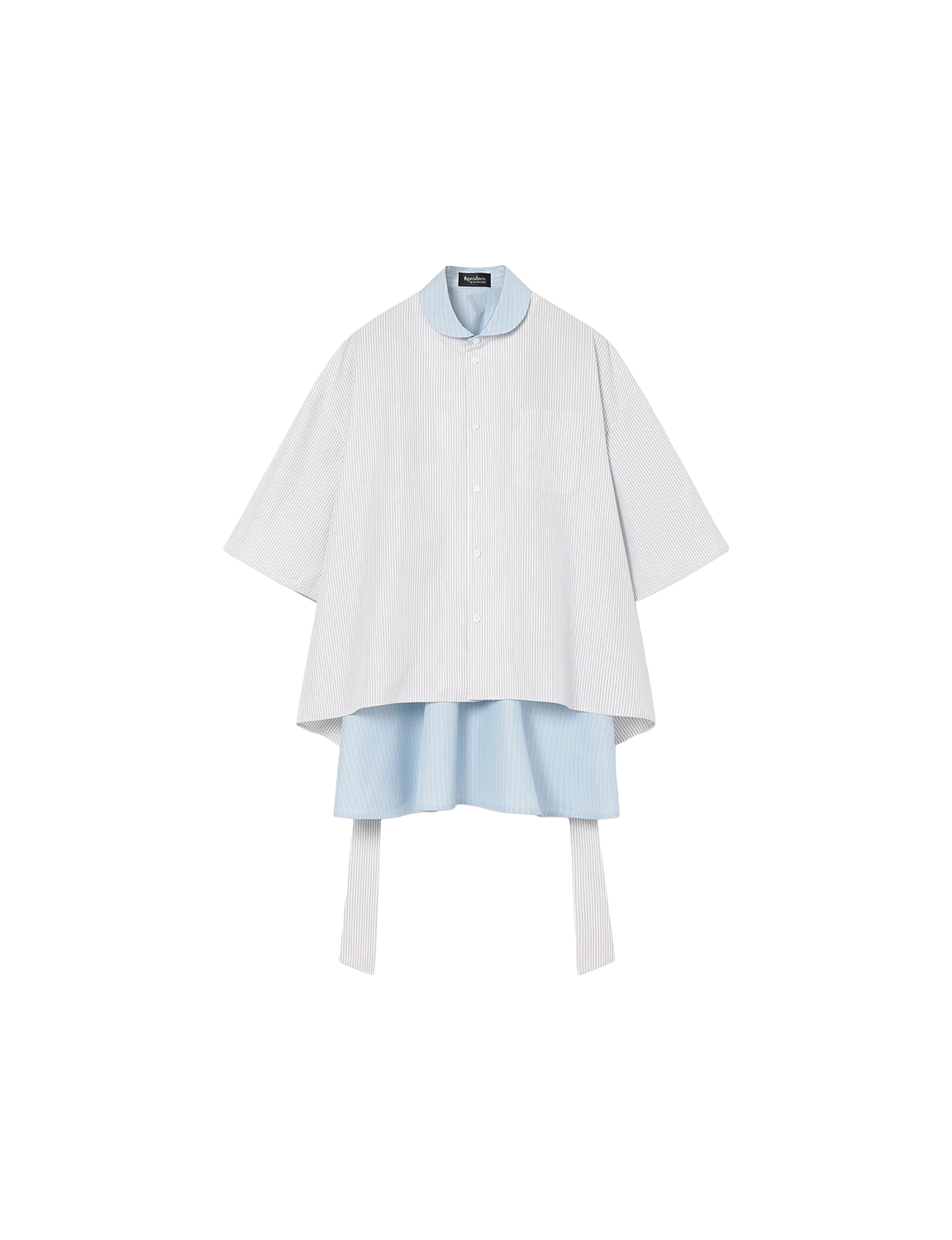 Flare Blouse / mix stripe