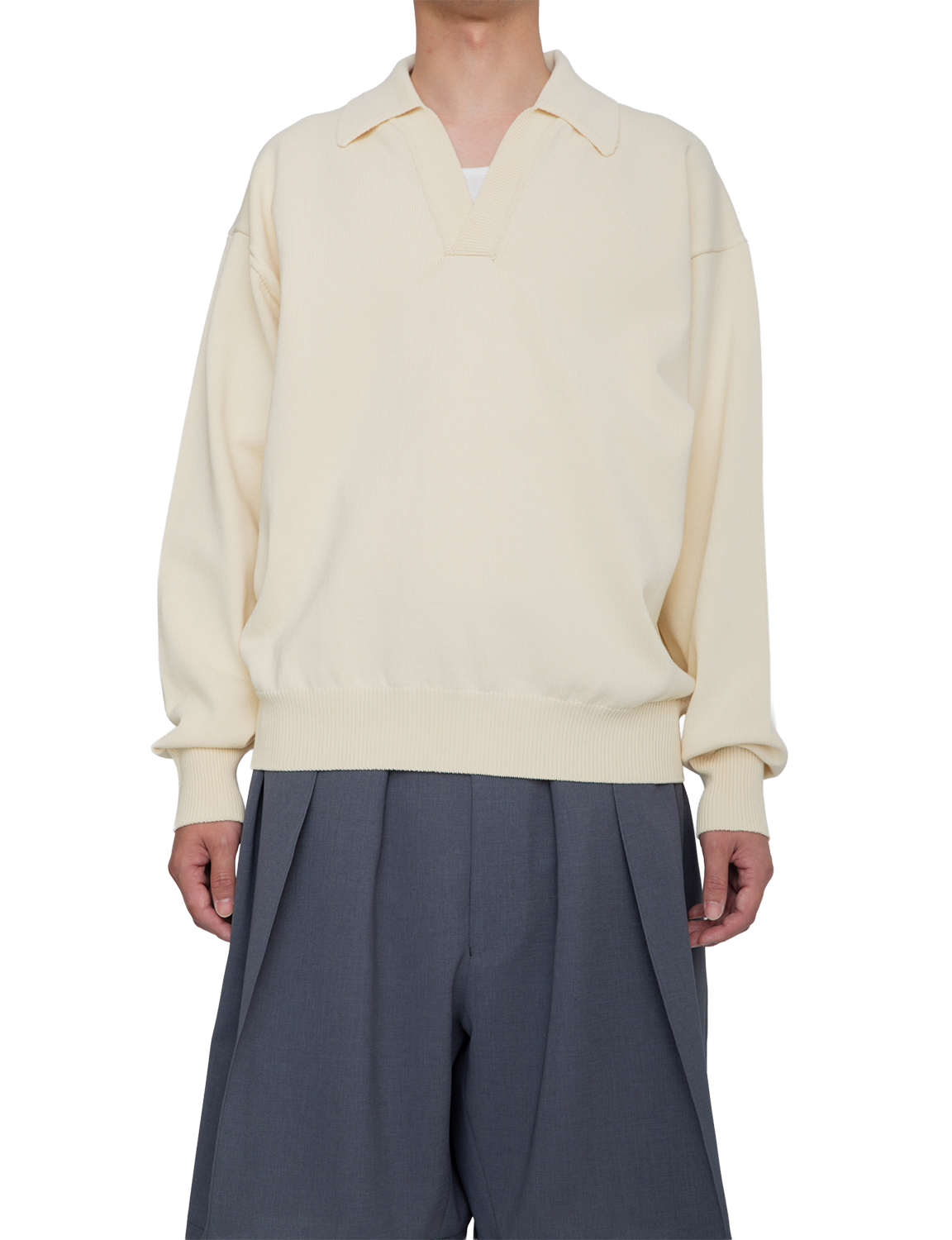 RAINMAKER(レインメーカー) 2026SS ニットポロ 通販 アイボリー