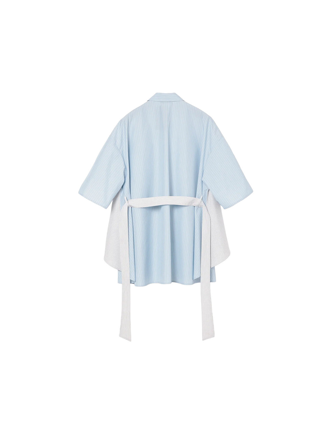 Flare Blouse / mix stripe