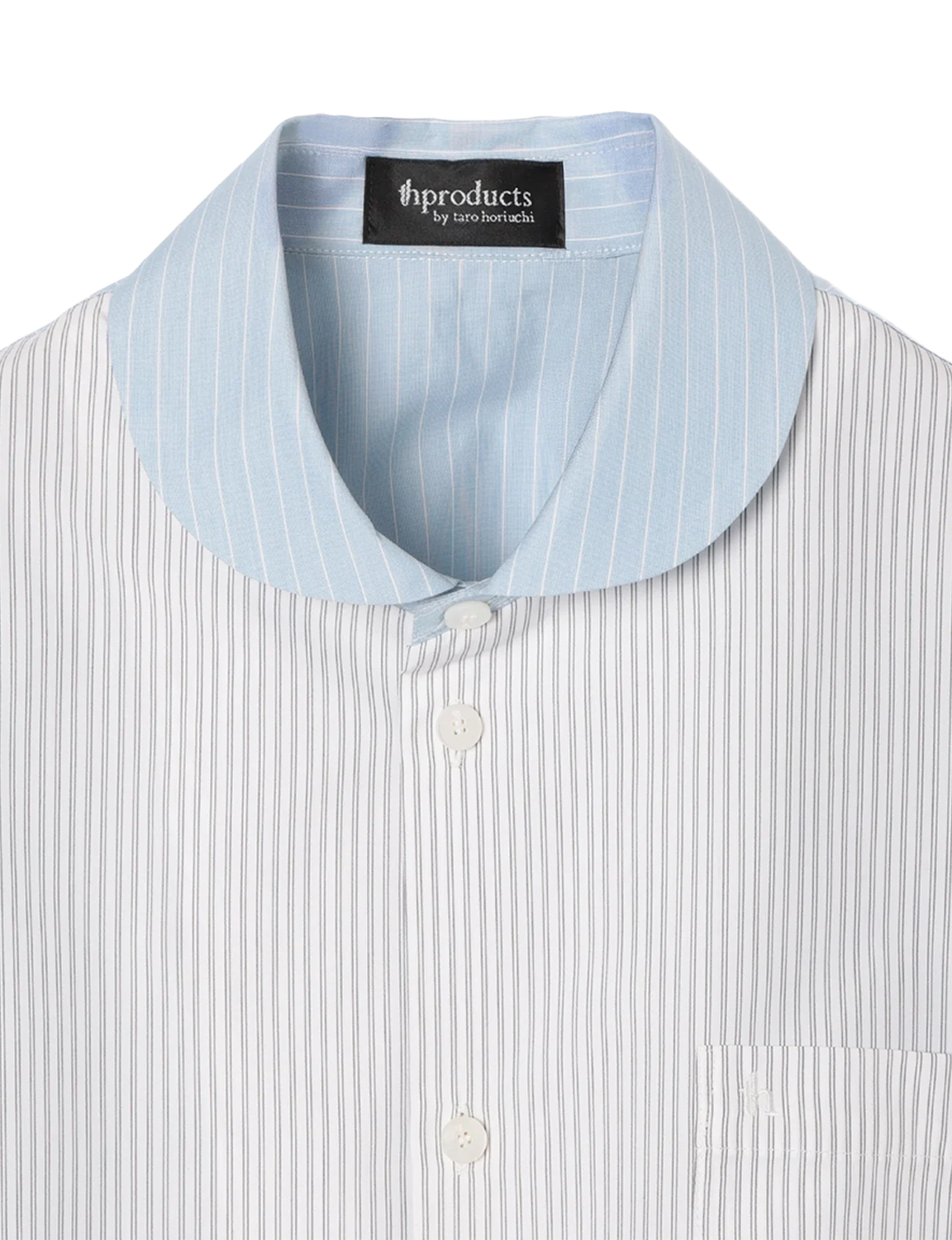 Flare Blouse / mix stripe