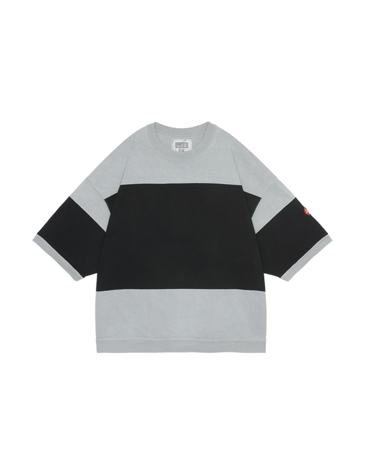 OVERDYE STRIPE SHORT SLEEVE CREW NECK