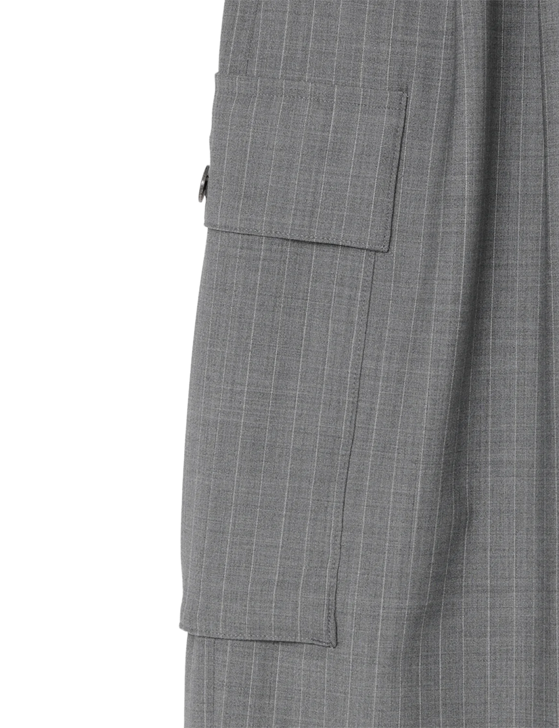 Wide Cargo Shorts / gray stripe