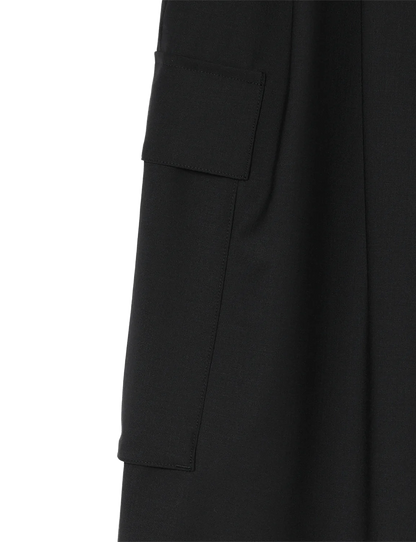 Wide Cargo Shorts / gray stripe