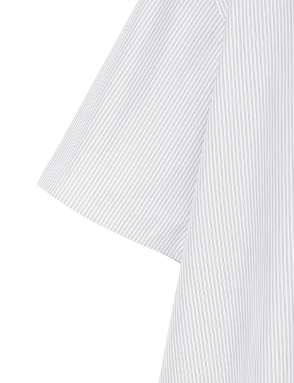 Flare Blouse / mix stripe