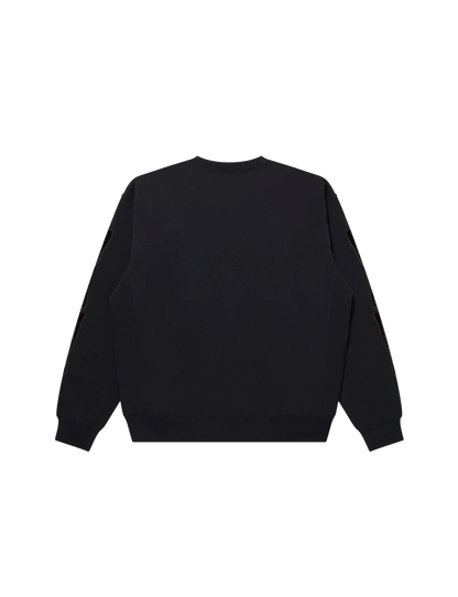 SKELETON PATCHED CREW SWEAT