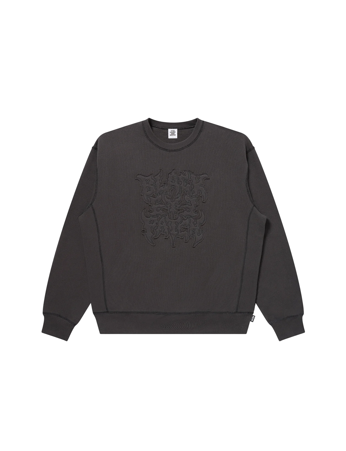 METAL LOGO STITCHED CREW SWEAT