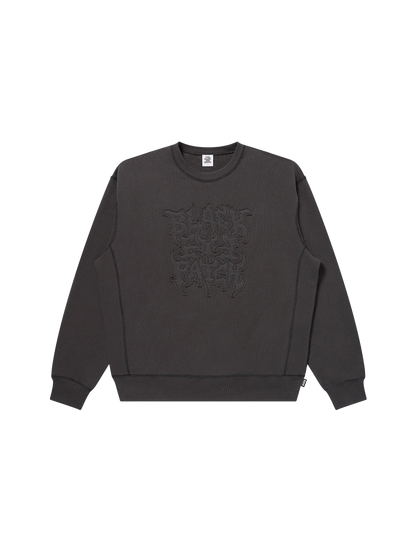 METAL LOGO STITCHED CREW SWEAT