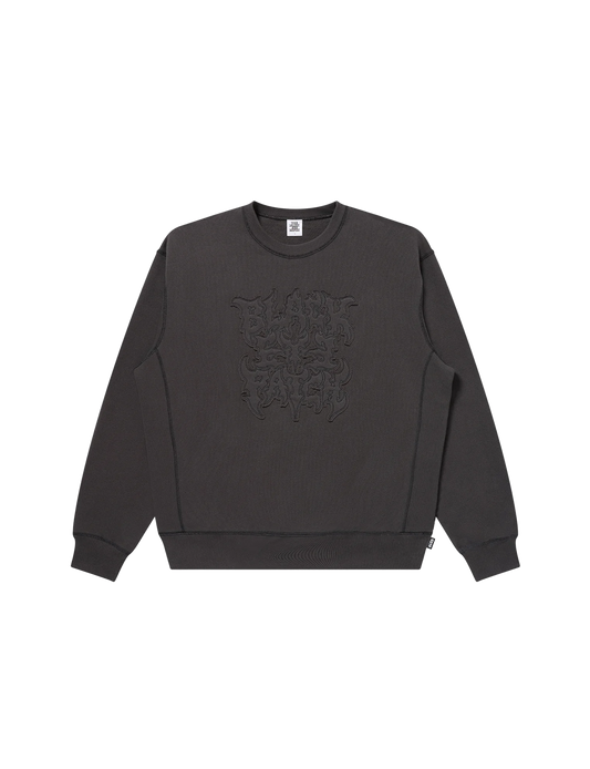 METAL LOGO STITCHED CREW SWEAT