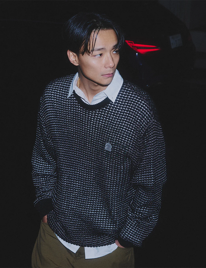 SMALL OG REFLECTIVE KNIT SWEATER