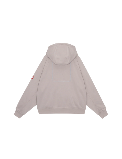 SOLID BIG HEAVY ZIP HOODY