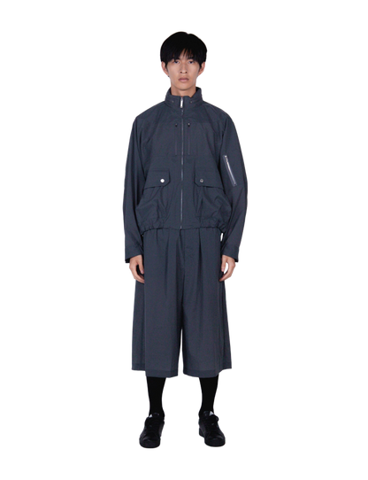 Cap Shoulder Blouson / gray