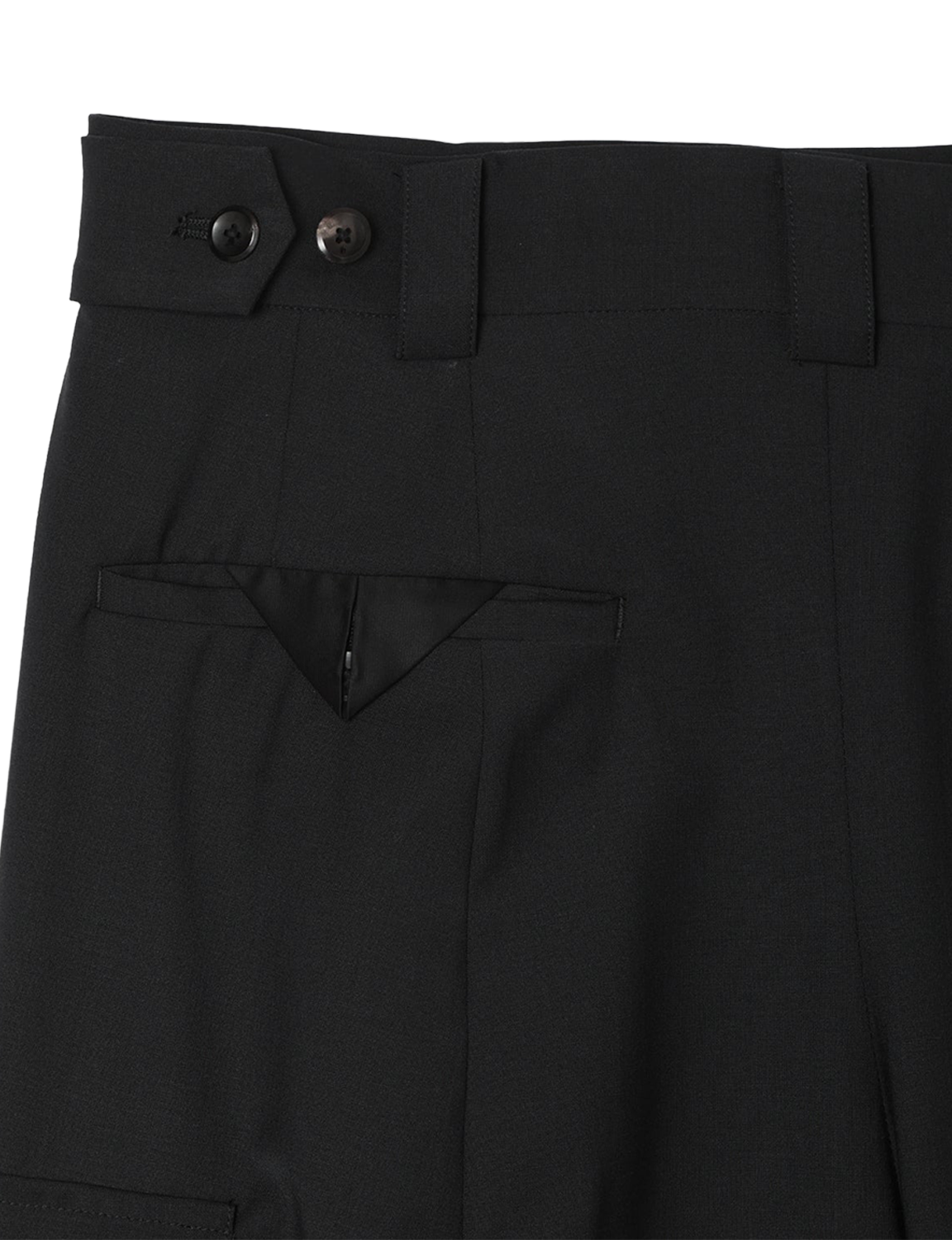 Wide Cargo Shorts / gray stripe