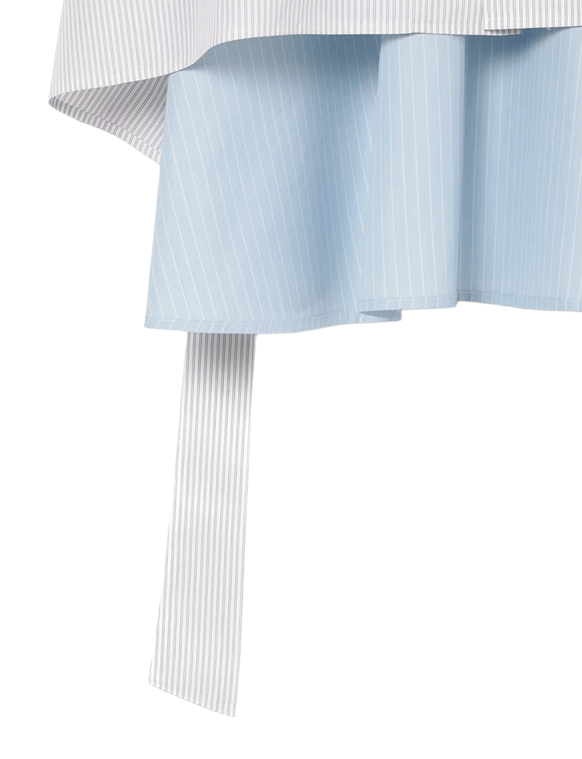 Flare Blouse / mix stripe