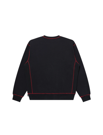 METAL LOGO STITCHED CREW SWEAT