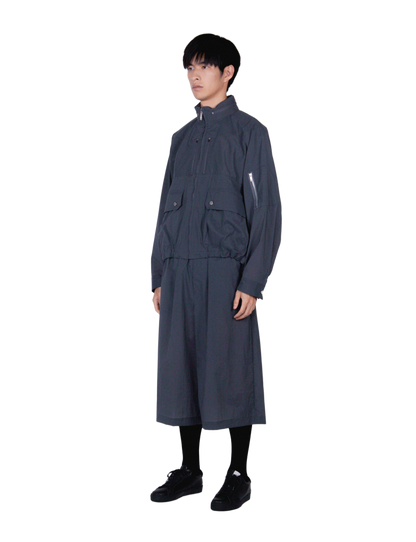 Cap Shoulder Blouson / gray