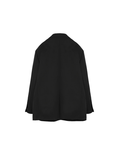 Oversized Double Breasted Jacket / black