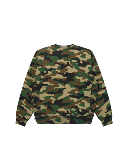 RHINESTONED OG LABEL CREW SWEAT