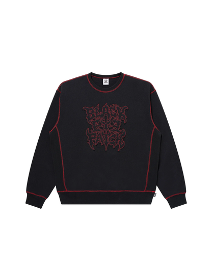 METAL LOGO STITCHED CREW SWEAT
