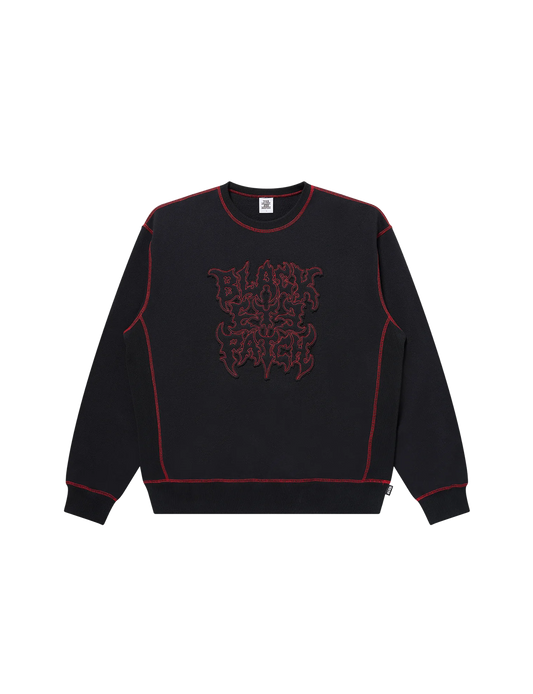 METAL LOGO STITCHED CREW SWEAT