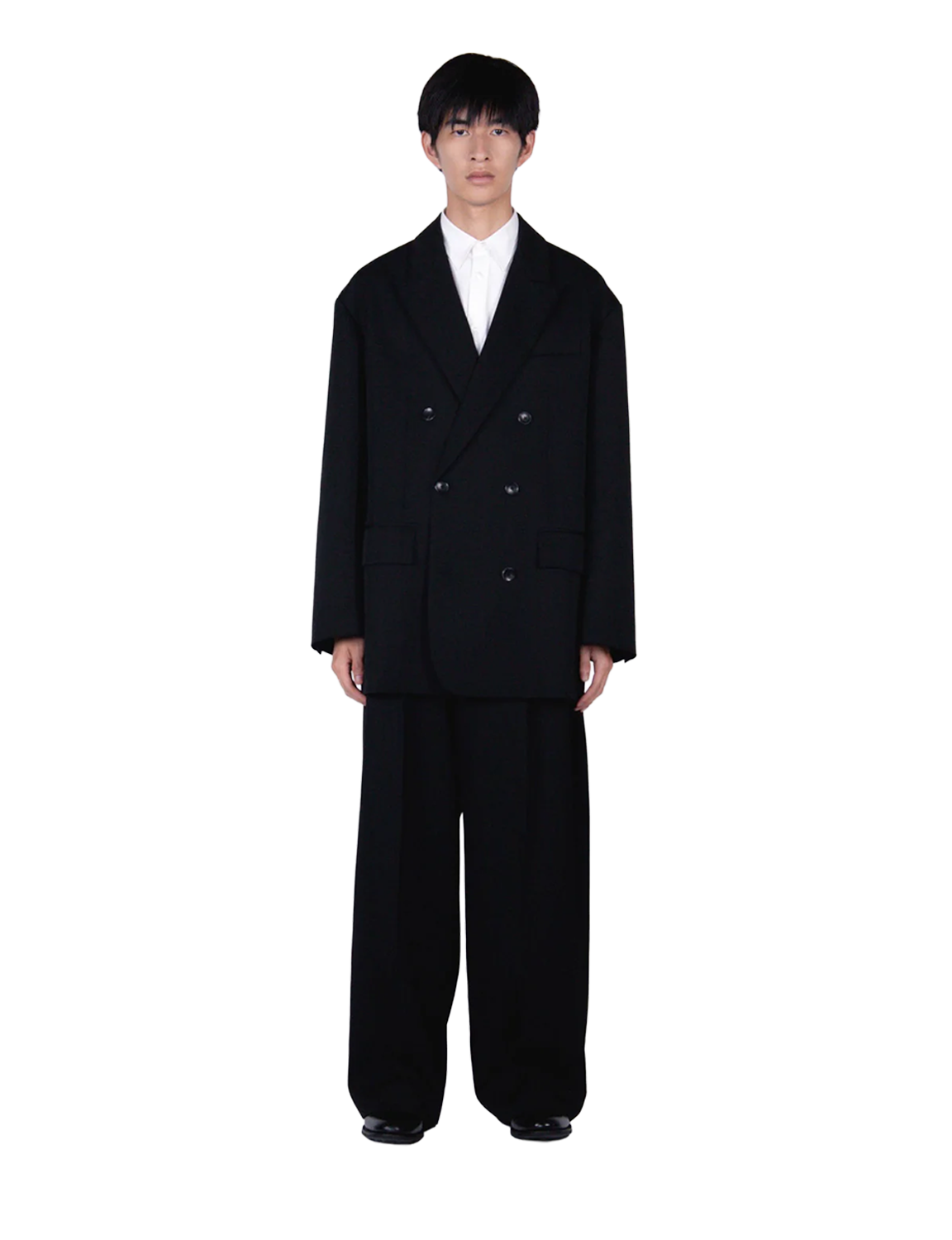 Oversized Double Breasted Jacket / black