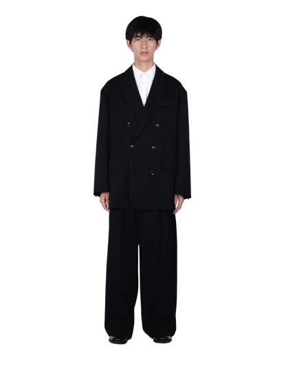 Oversized Double Breasted Jacket / black