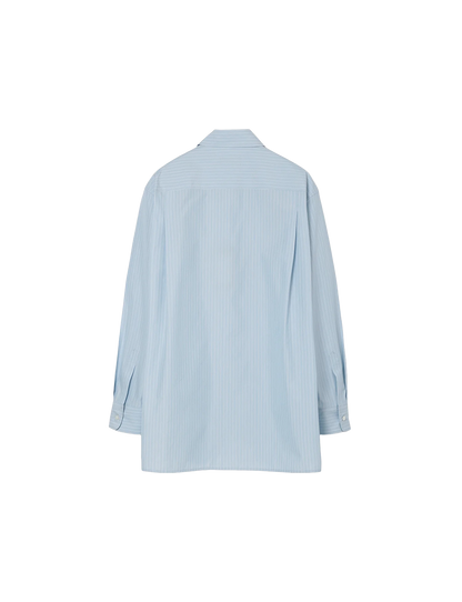 ROMAN / Midsize Shirt / sax stripe