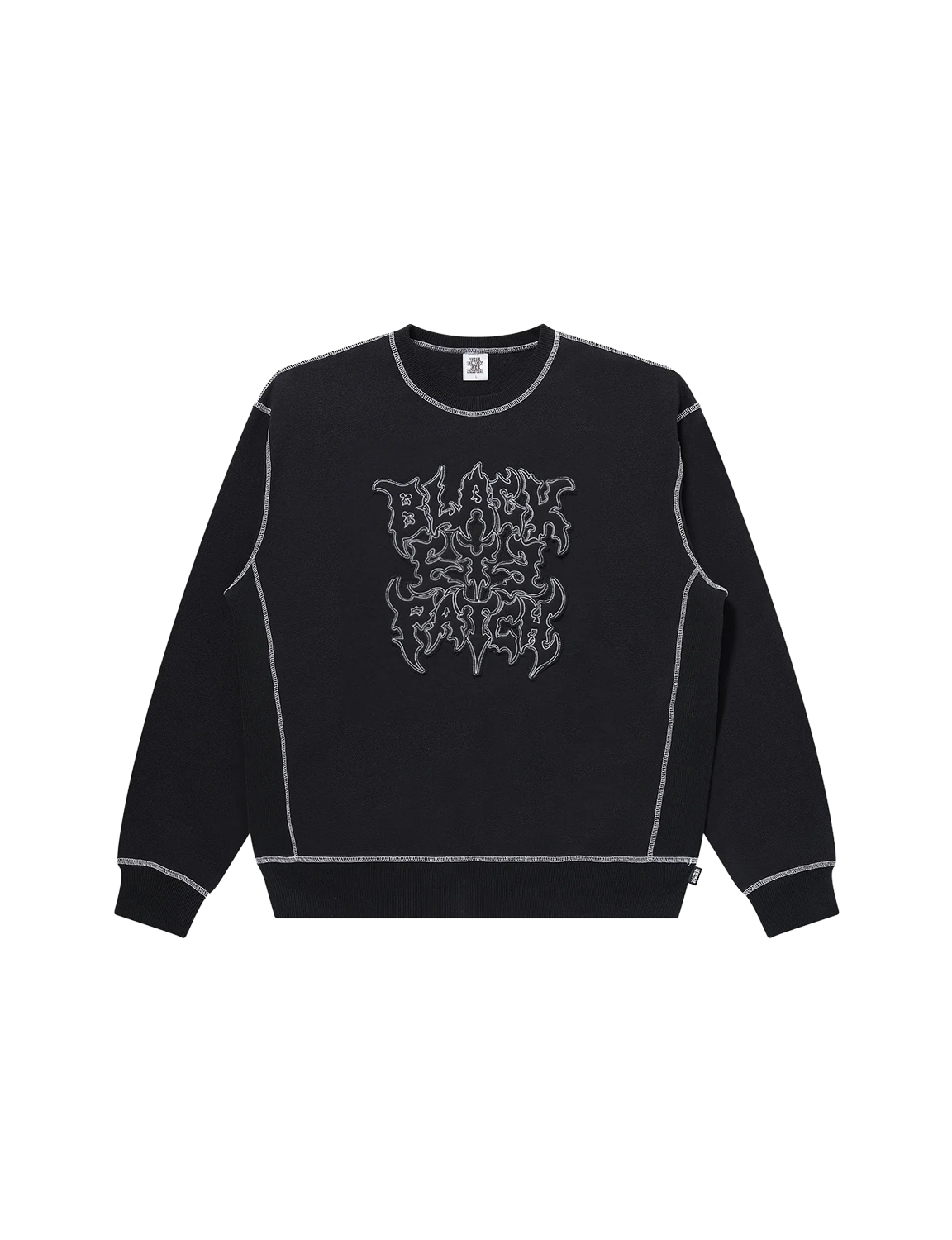 METAL LOGO STITCHED CREW SWEAT