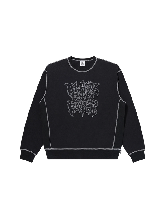 METAL LOGO STITCHED CREW SWEAT