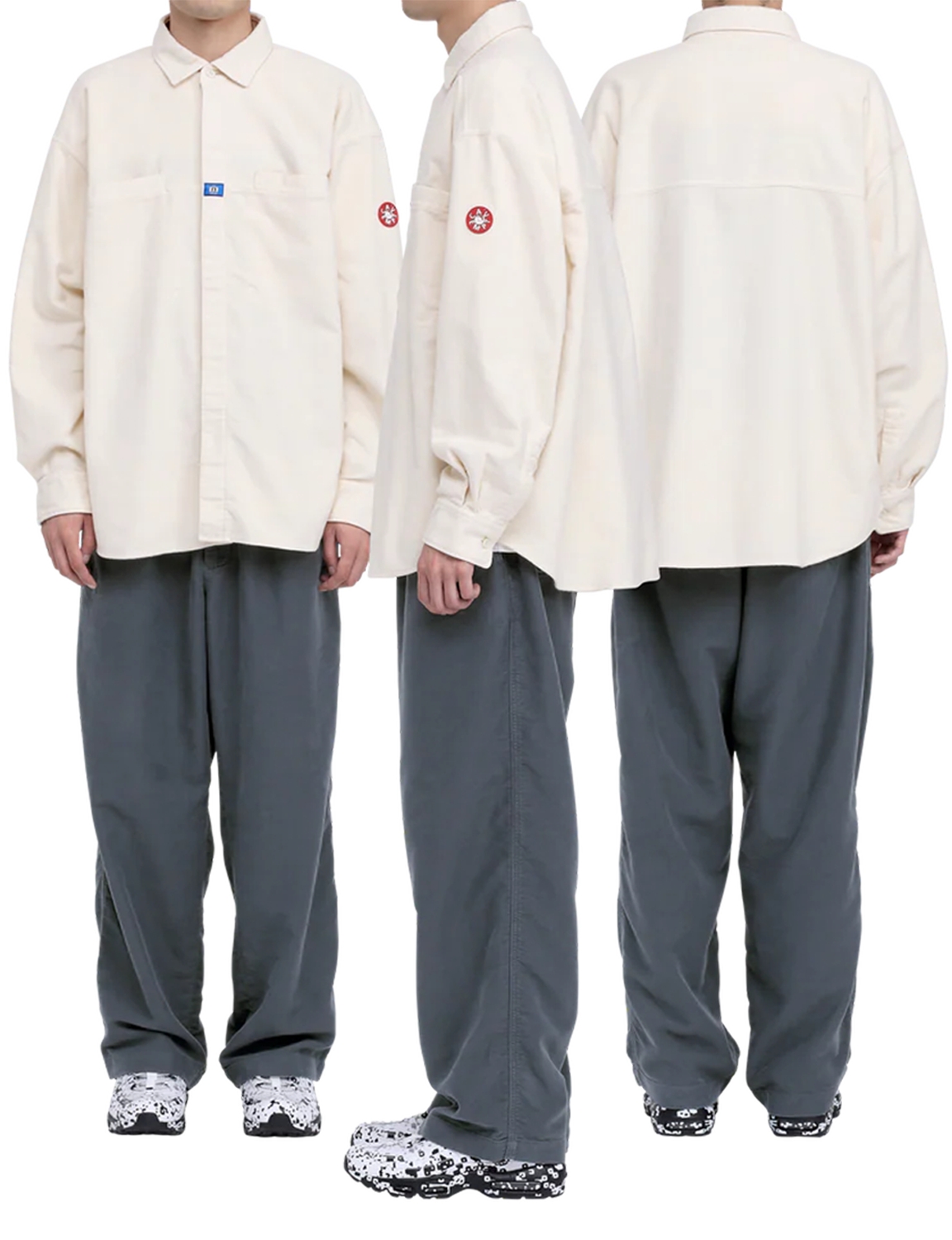 BRUSHED COTTON DESIGN BIG SHIRT