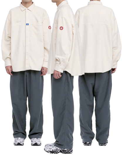 BRUSHED COTTON DESIGN BIG SHIRT