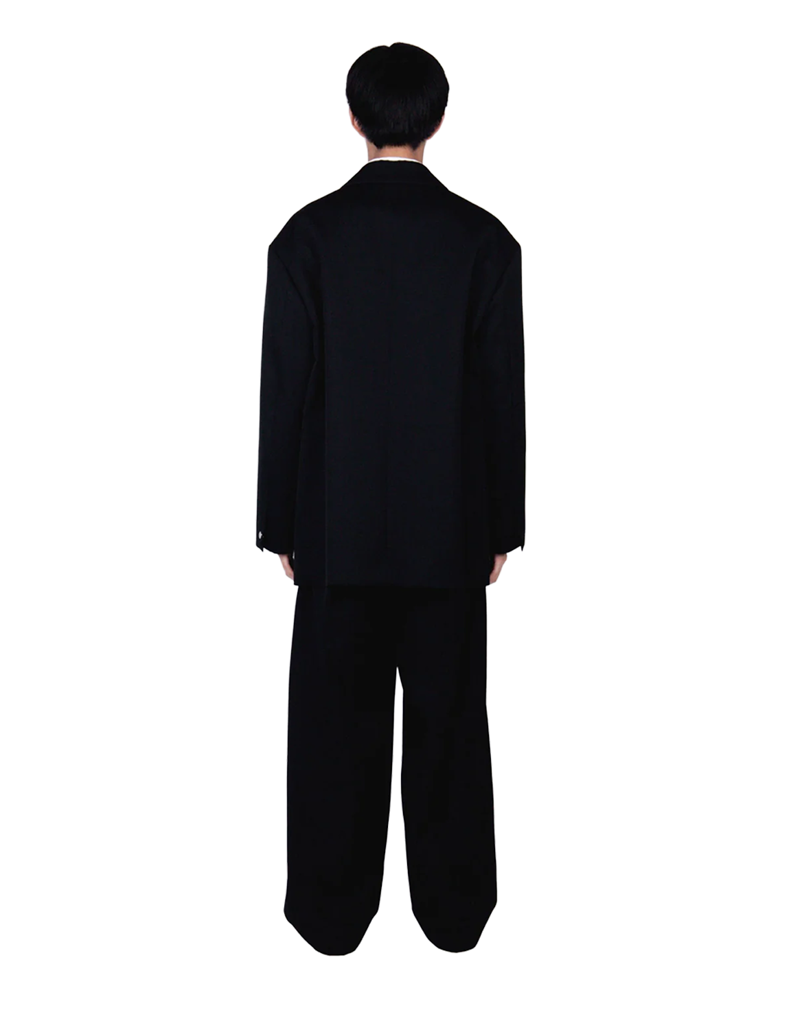 Oversized Double Breasted Jacket / black