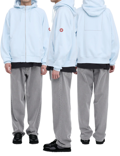 SOLID BIG HEAVY ZIP HOODY