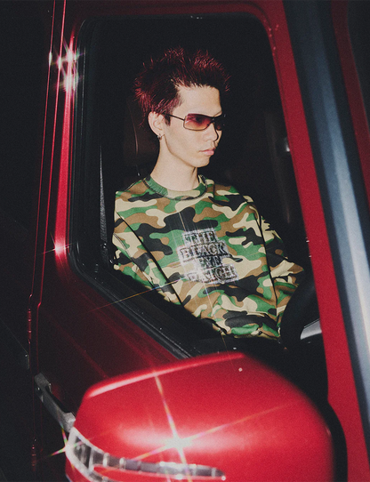 RHINESTONED OG LABEL CREW SWEAT