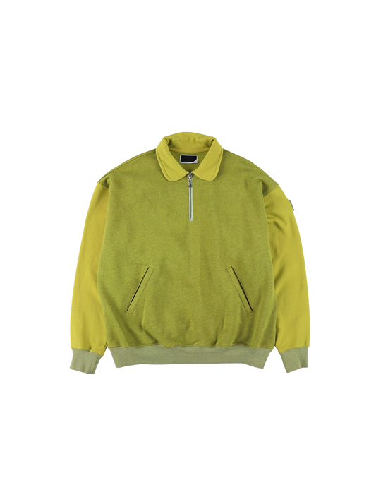 HALF-ZIP COLLAR SWEATSHIRT DYED HEATHER