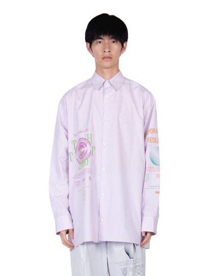 Graphic Print Oversized Shirt 2026ss