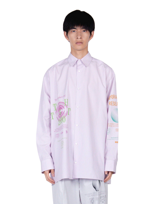 Graphic Print Oversized Shirt 2026ss