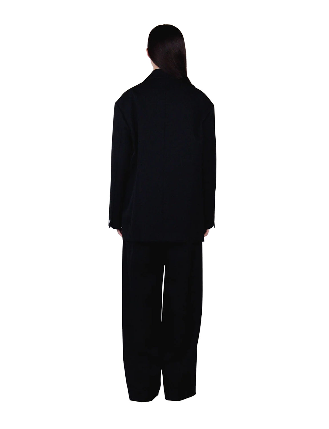 Oversized Double Breasted Jacket / black