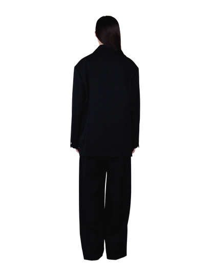 Oversized Double Breasted Jacket / black